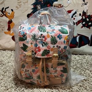 Tropical Minnie and Mickey Aulani Exclusive NWT Disney Loungefly Mini Backpack